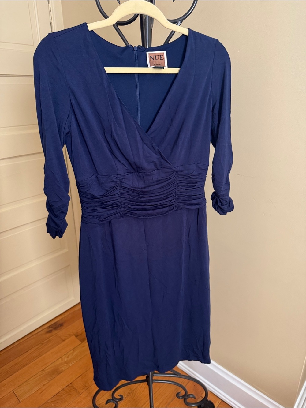 Nue by Shani ruched jersey sheath dress